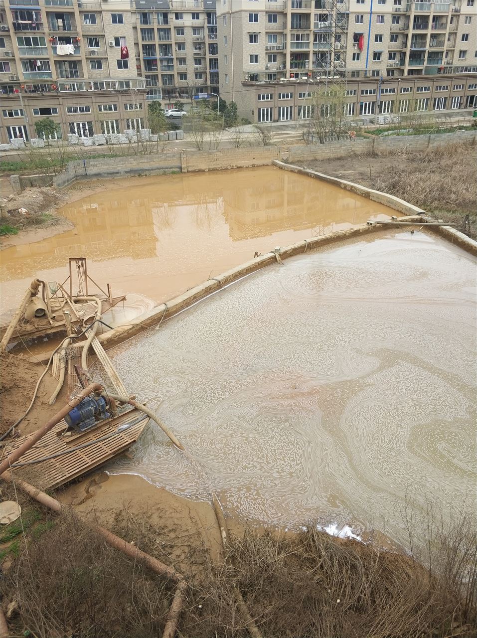 富川沉淀池淤泥清理-厂区废水池淤泥清淤